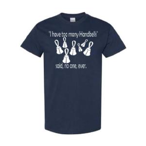 Too Many Bells T-shirt (White Lettering) Image